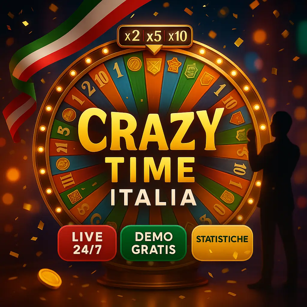Dettaglio della ruota Crazy Time